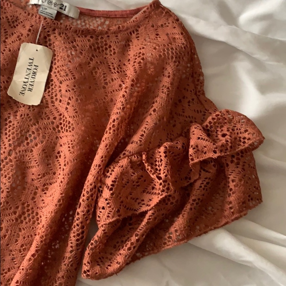 Rust Knit Top - Picture 2 of 4